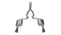 3.0 Inch Cat-Back Sport Dual Exhaust 4.5 Inch Gunmetal Tips 15-17 Ford Mustang GT Fastback 5.0L V8 Stainless Steel Corsa Performance
