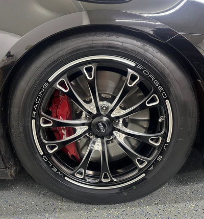 Weld V-Series 1-Piece 18x6 / 5x120mm BP / 3.2in BS Black Wheel - Non-Beadlock