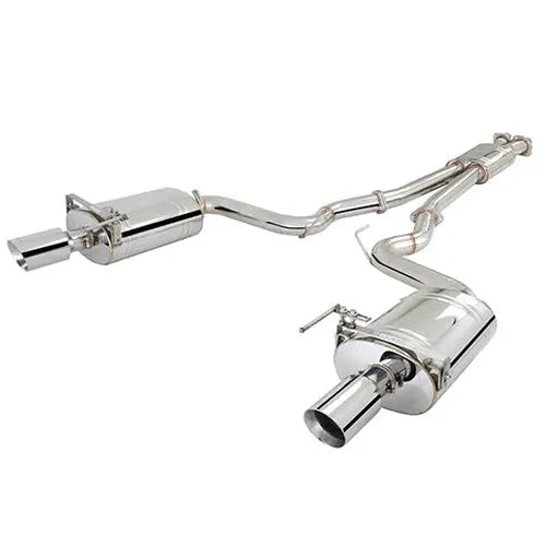 1517 MUSTANG GT TWIN 3IN SS CATBACK EXHAUST SYSTEM W/ ROUND VAREX MUFFLERS