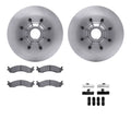 DFC 95-00 Ford E-350 Super Duty Front Rotors with Heavy Duty Brake Pads w/Hardware