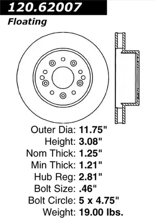 Cryo Sport Slotted Rotor
