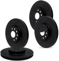 R1 Concepts Brake Rotor- Slotted - Black