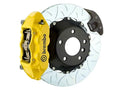 Brembo 15-23 Mustang Rear GT BBK 4 Piston Cast 380x28 2pc Rotor Slotted Type3- Yellow
