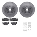 R1 Concepts Brake Rotor- Blank with Optimum Oe Pads Hdw Fits Chrysler Cordoba