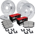 R1 Concepts Brake Rotor- Blank with Optimum Oe Pads Hdw Fits Acura RLX