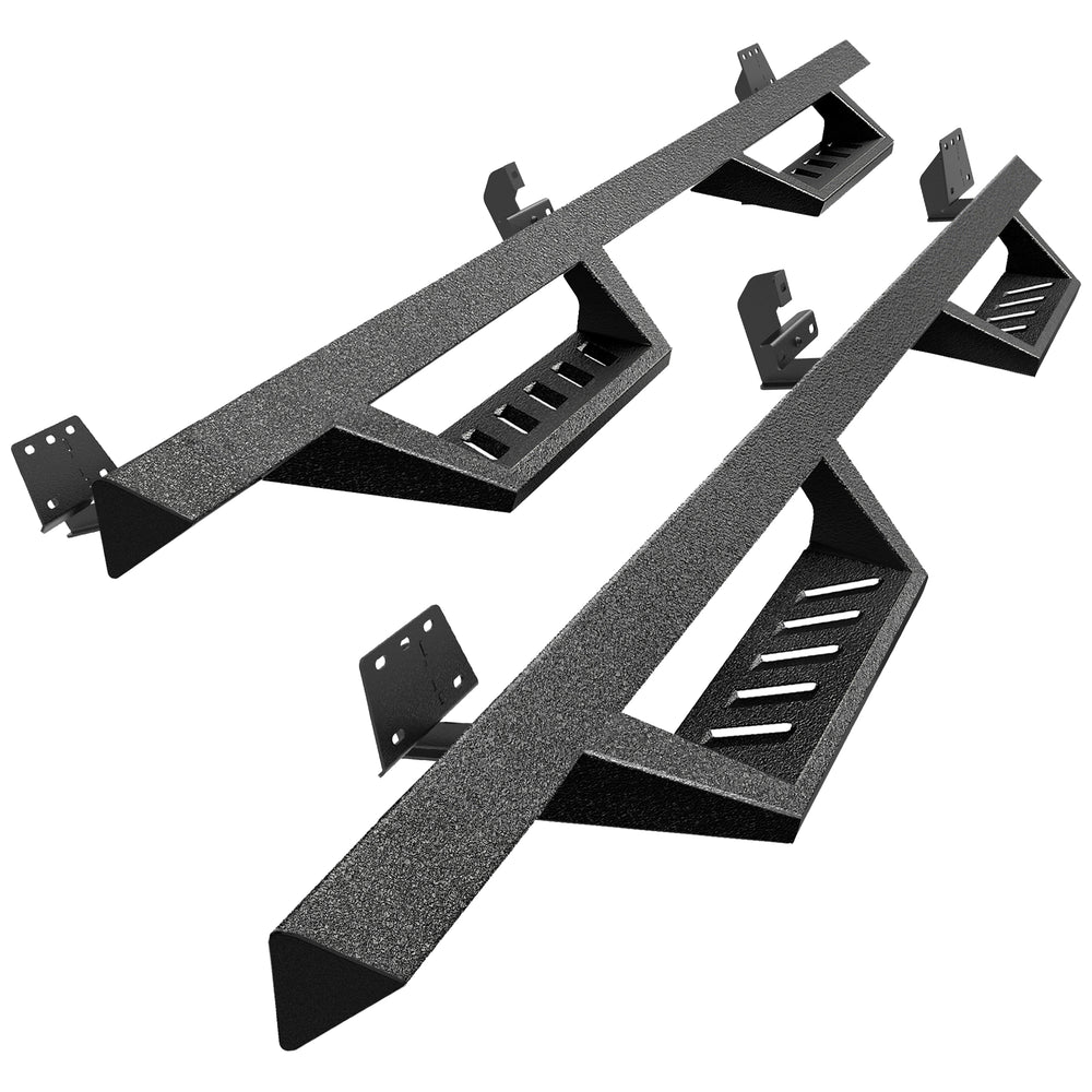 19C RAM 1500 (EX 19C CLASSIC) QUAD CAB LANDERX RUNNING BOARD TXT BLACK