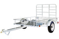 DK2 BY MARLON 4 FT. X 6 FT. SINGLE AXLE OPEN RAIL GALVANIZED UTILITY TRAILER