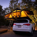 SOFTSHELL ROOFTOP TENT MAX1.9 COFFEE BROWN W/ORANGE TRIM