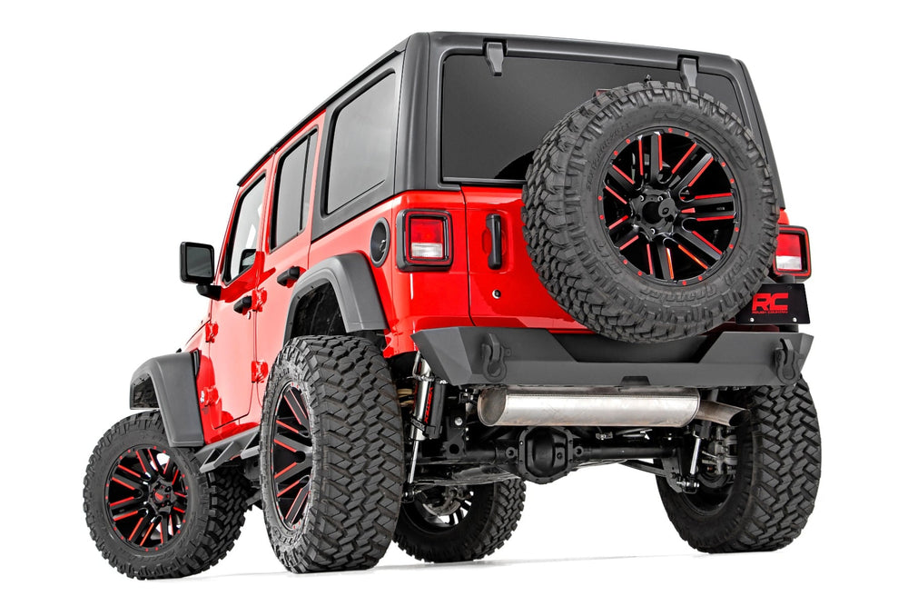 1x 10598BBOX1 1x 10598BOX2 Rear Bumper Trail Tire Carrier Jeep Wrangler JL 4WD (18-22)