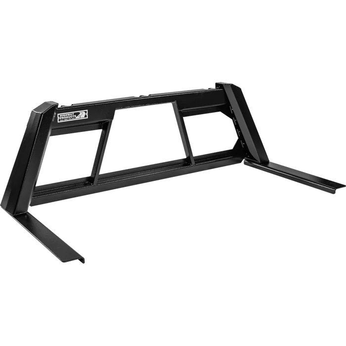 GUARDIAN OPEN POST HEADACHE RACK SMOOTH BLK UPRIGHT & CENTER SIZE 7