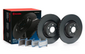 R1 09-15 Cadillac CTS Front & Rear Drill/Slot Carbon Coated Rotor Set w/Perf Sport Pads