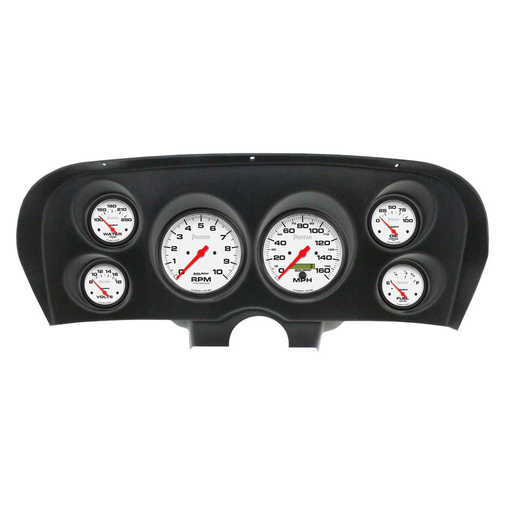 Autometer Phantom Direct Fit Dash Kit 69-70 Ford Mustang (2 x 5in. / 4 x 2-5/8in.)