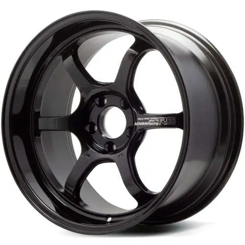 Advan R6 18x8.0 +48 5-112 Racing Titanium Black Wheel