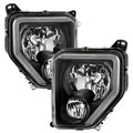 0812 LIBERTY CRYSTAL HEADLIGHTS WITH LIGHT BAR BLACK SET