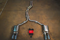 Audi B8, B8.5 S4, S5 3.0, 4.2L Catback T304 SS Anodized Gold, 3.5" Tips