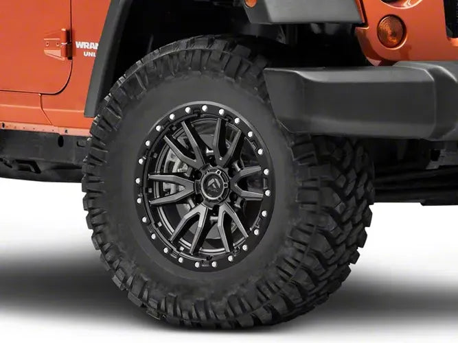 ~(39 lbs. 20X20X12)~ REBEL 17x9 5x127.00 MATTE GUN METAL BLACK BEAD RING (1 mm)