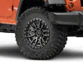 ~(39 lbs. 20X20X12)~ REBEL 17x9 5x127.00 MATTE GUN METAL BLACK BEAD RING (1 mm)