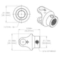 DOUBLE STEERING U-JOINT: 1' DD X 11
