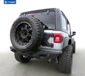 18C WRANGLER JL TIRE CARRIER KIT TXT BLACK FOR UP TO 37IN SPARE TIRE