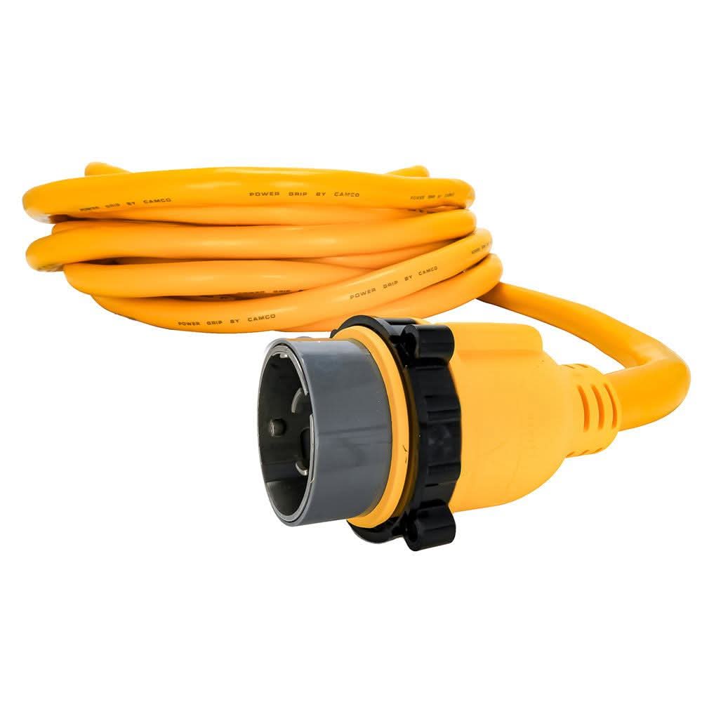 POWERGRIP MARINE CORD 50FT 50AMLOCKING/50AFLOCKING YELLOW/BLACK