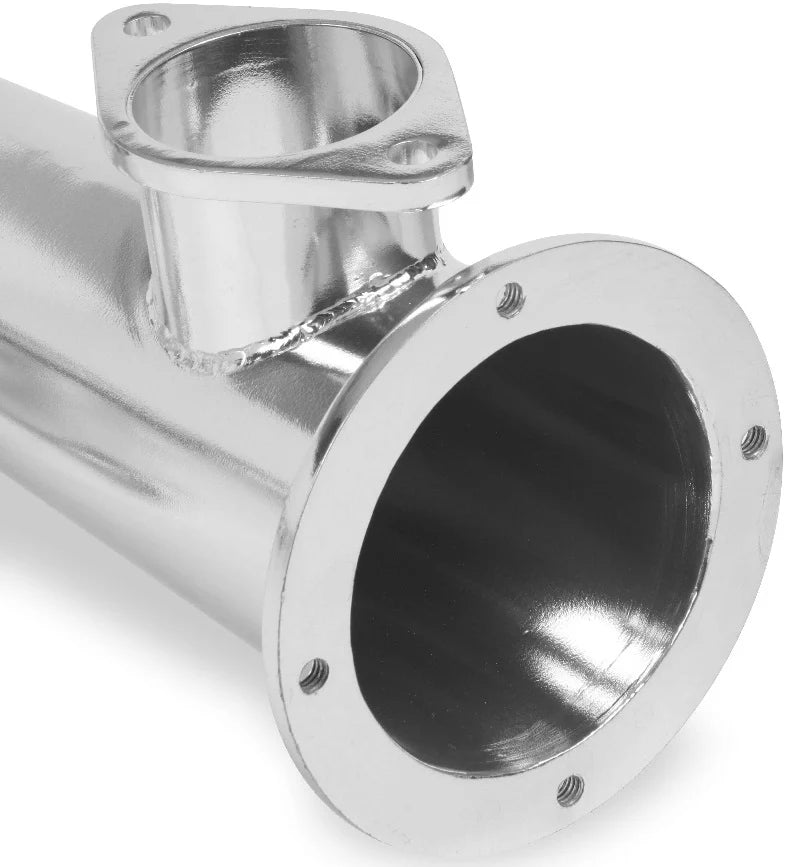 Lakester Headers Ceramic Coated Small Block Chevy Lakester Header 1-5/8 Inch Primaries 3/8 Inch Header Flange Silver Ceramic Coated FlowTech