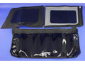 ~(11 lbs. 23X23X6)~ 11+ JK 4dr Sailcloth Tinted Window Kit Black Diamond