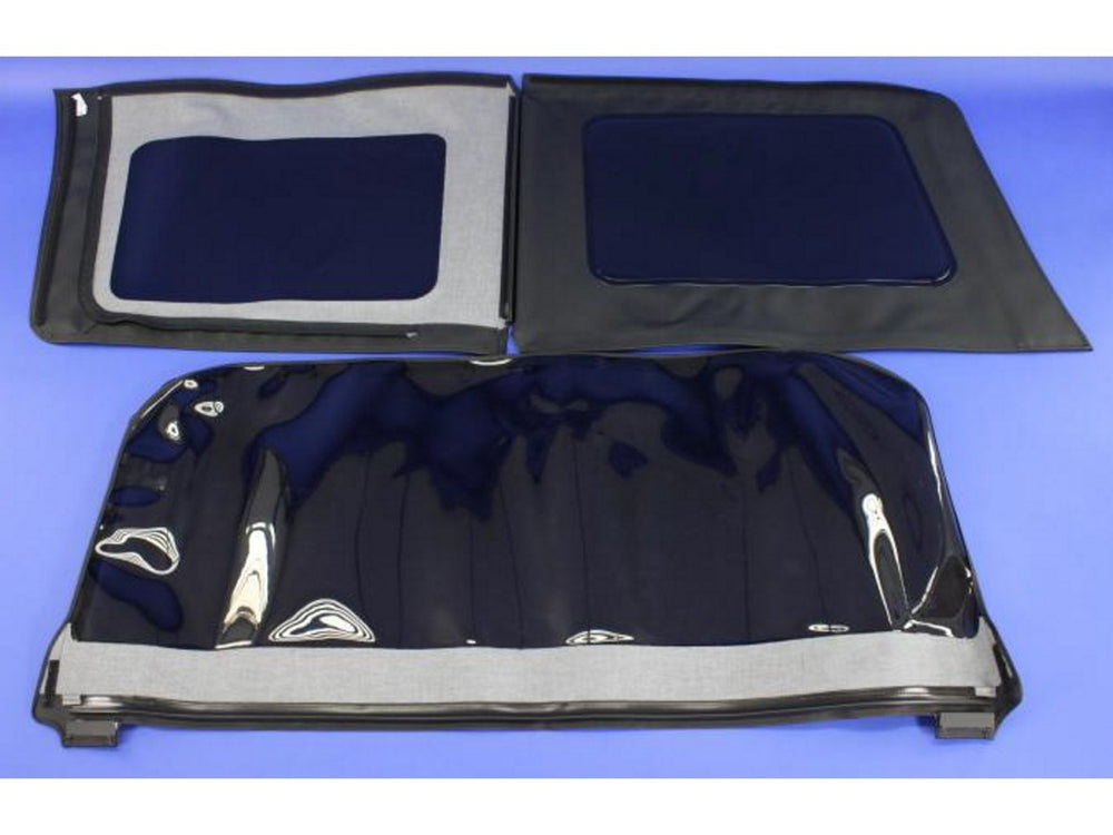 ~(11 lbs. 23X23X6)~ 11+ JK 4dr Sailcloth Tinted Window Kit Black Diamond