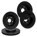 R1 Concepts Brake Rotor- D/S - Black Fits BMW M3