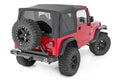 ~(18 lbs. 30X9X9)~ Jeep Replacement Soft Top Black (97-06 TJ Wrangler Half Steel Doors)