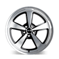 RIDLER 652 652 GLOSS BLACK WITH DIAMOND CUT FACE LIP 17X8 5-114.3 0MM 83.82MM