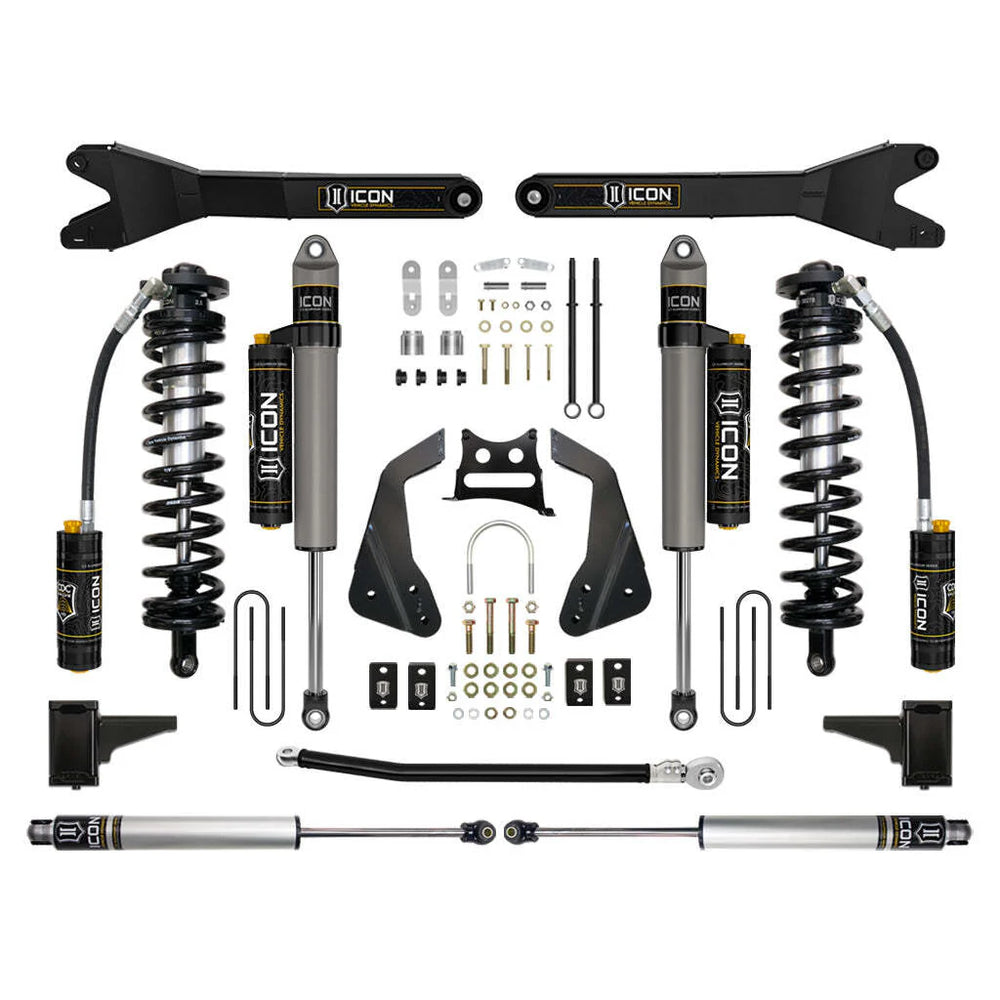 05-07 Ford F250/F350 4-5.5 Inch Stage 5 Coilover Conversion System W Radius Arm Icon Vehicle Dynamics