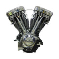 S&S Cycle Natural V124 Long Block Engine w/ 640 Cams & Chrome Billet Gear Cover