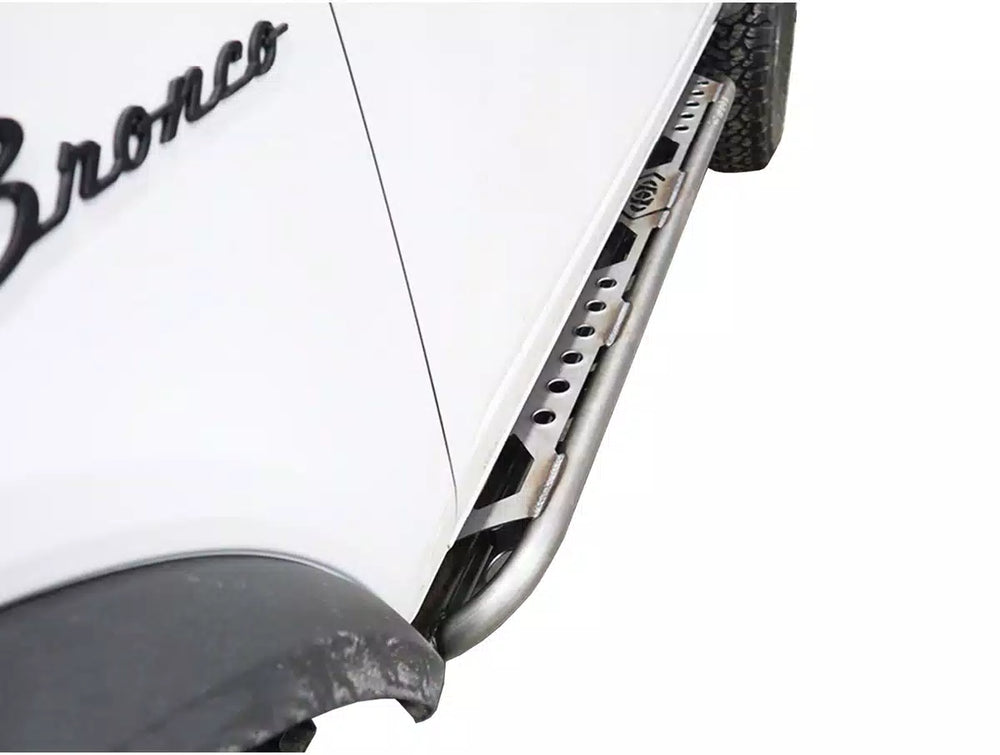 Bronco Signature Series 4 Door Rocksliders (Bare Steel)