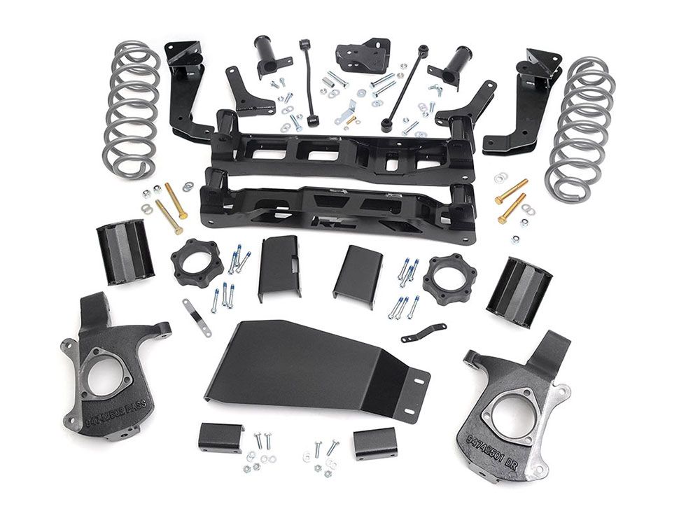 1x 286BOX1 1x 229BOX2 1x 9231 1x 178BOX9 1x 1264BOX3 7 Inch Lift Kit Chevy GMC SUV 1500 2WD 4WD (2007-2014)