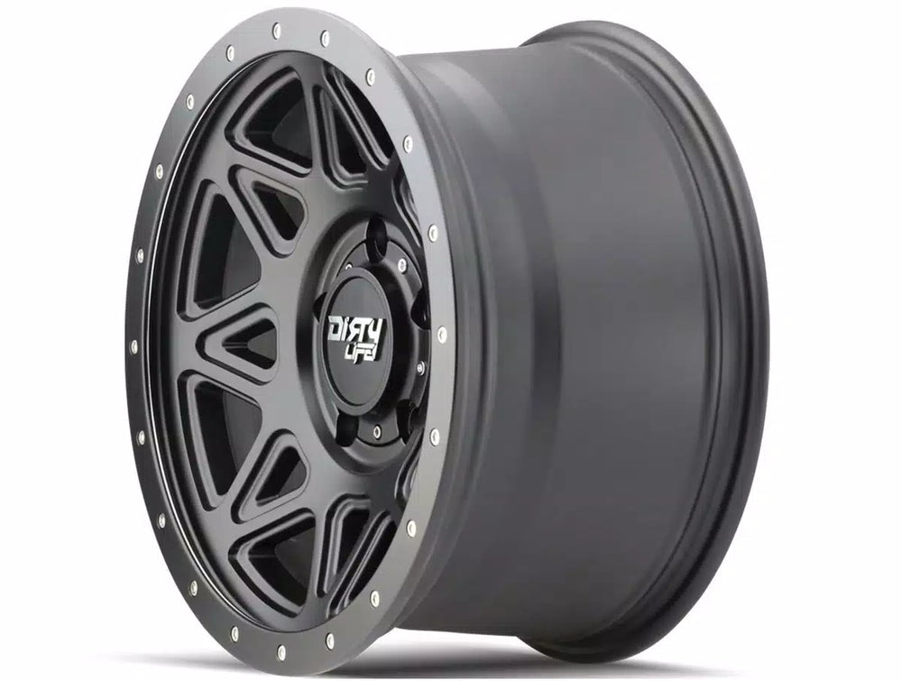 ~(38 lbs. 20X20X10)~ THEORY (9305) MATTE BLACK 18X9 6-139.7 0mm 106mm