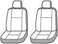 Covercraft 19-24 Subaru Ascent Endura PrecisionFit Custom Front Row Seat Covers - Silver/Silver