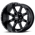 MO970 18x10 8x165.10 GLOSS BLACK W/MILLED LIP (24 mm)