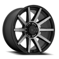 OUTBREAK 18x9 8x180.00 SATIN BLACK W/GRAY TINT (0 mm)
