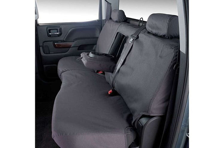 Covercraft 19-20 Ford F150 Polycotton SeatSaver Custom Front Row Seat Covers - Charcoal