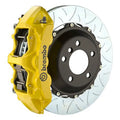 Brembo 12-13 Golf R (Mk6) Front GT BBK 6 Piston Cast 350x34 2pc Rotor Slotted Type-3- Yellow