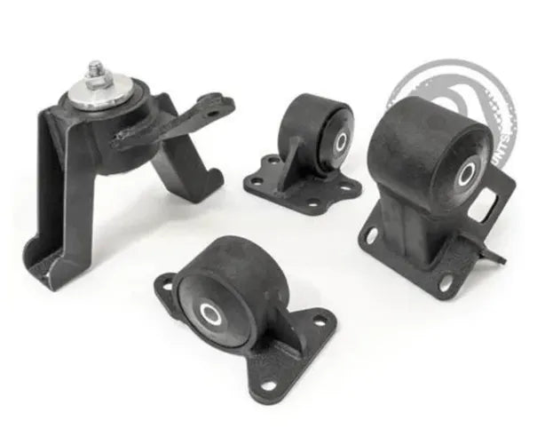 Innovative 90-99 Toyota MR2 5S/3S Black Steel Mounts 75A Bushings