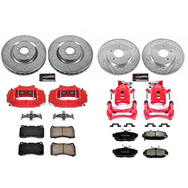 Power Stop 2012 Ford Mustang Front & Rear Z23 Evolution Sport Brake Kit w/Calipers