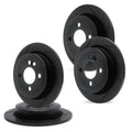 R1 Concepts Brake Rotor- Slotted - Black Fits Alfa Romeo