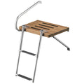 TEAK SWIM PLATFORM W/3-TELESCOPING