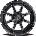 ~(40 lbs. 23X23X12)~ MAVERICK 20x9 5x114.30/5x127.00 GLOSS BLACK MILLED (1 mm)