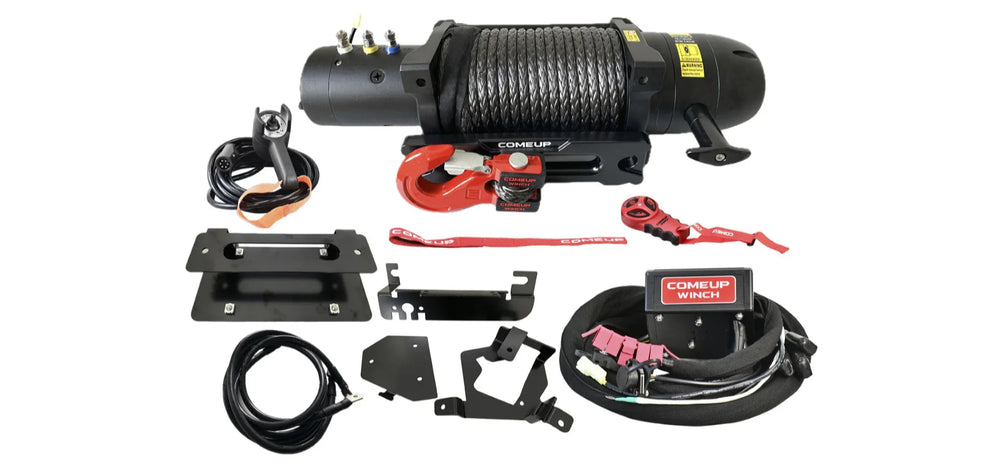 AEV 2024-2025 Colorado Boost your off-road confidence with the COMEUP Slim 9.5rs Winch Kit designed specifically for vehicles equipped with the AEV stamped-steel front bumper. The Seal Slim 9.5rs Waterproof Series winch offers a powerful 9 500-lb. pulli