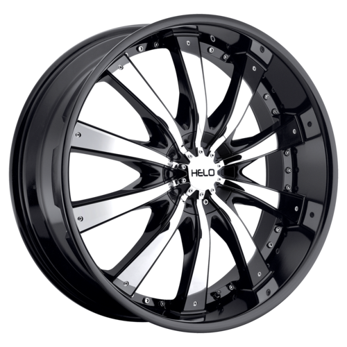 Wheel Pros Helo HE875 20X8.5 6X115/120 G-BLK/CHR 15MM HE87528579315