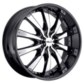 Wheel Pros Helo HE875 20X8.5 6X115/120 G-BLK/CHR 15MM HE87528579315