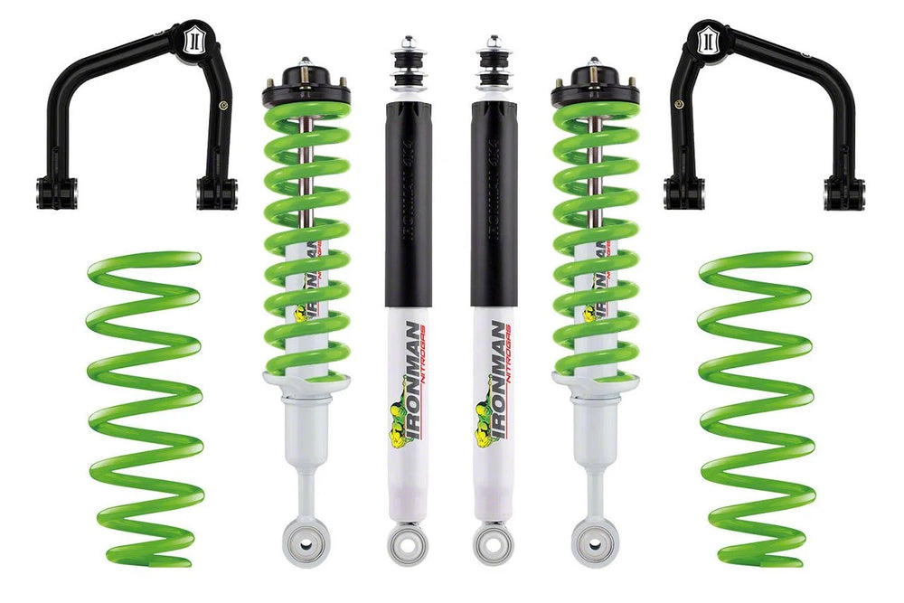 22C TUNDRA 3IN NITRO GAS SUSP LIFT KIT STAGE 2(UCA)GREEN SPRINGS(FRONT 3IN/REAR 2.5IN)MED LOAD