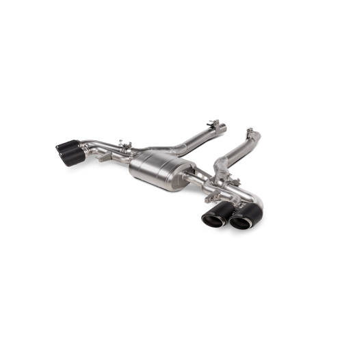 Akrapovic 2024+ BMW X5M / X6M (Face Lift) Slip-On Line (Titanium) w/Carbon Fiber Tips